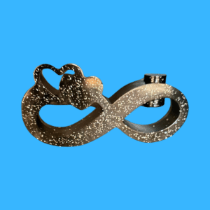 Infinity Candle Holder – Heart Accent