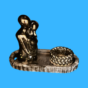 Decorative Set – Lovers Sculpture, Jewelry Holder & Tray